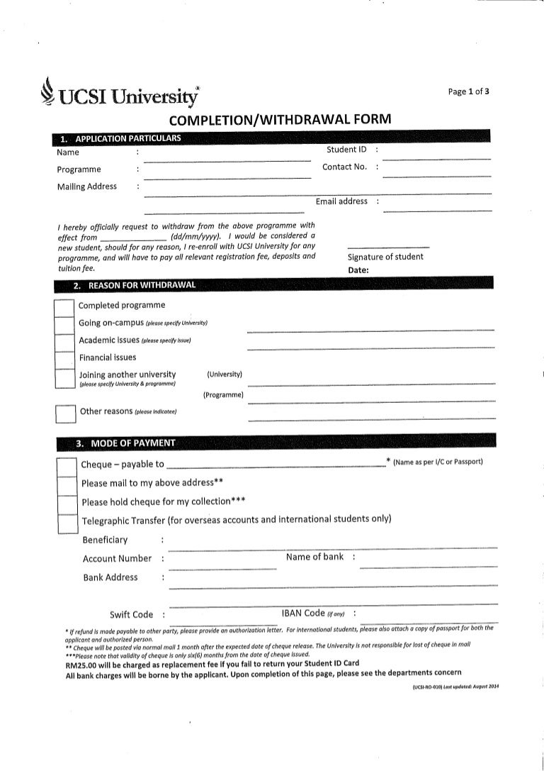 Withdrawal from registration: description of procedure Withdrawal from registration: description of procedure